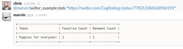 Running the ``stats`` Command for a Single Tweet